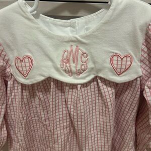 Cecil and Lou Pink Heart Top Monogram AMG
